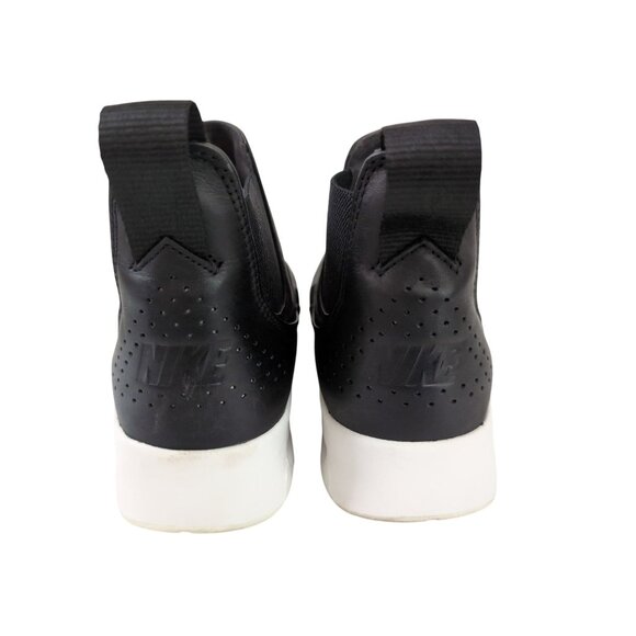 Nike Air Max Thea Mid Shoe Sneaker Ankle Boot Womens 7.5 Black Leather Slip On - Picture 4 of 10